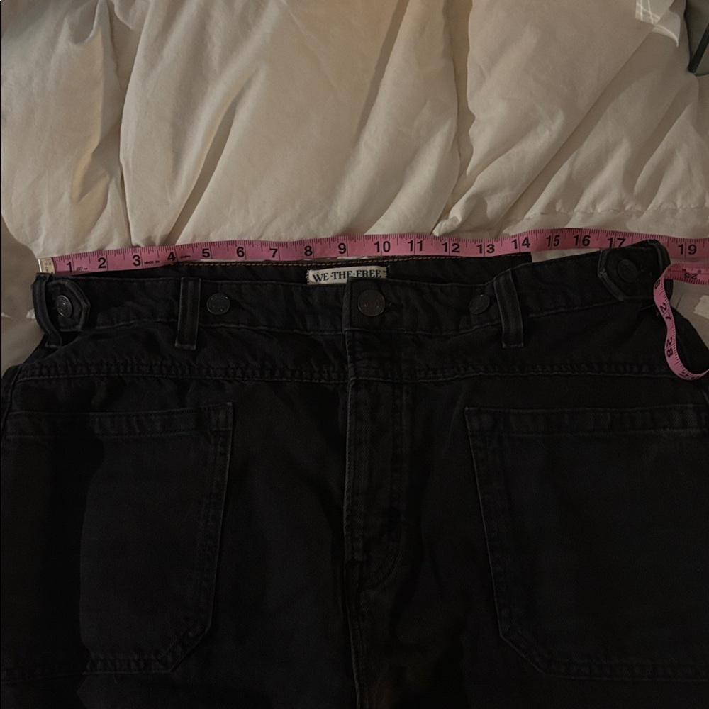 NWT Free People We the Free Palmer cuffed jeans in outer space - 31 - Picture 10 of 11